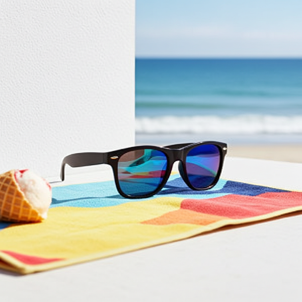 Blå & Grønn solbriller - Wayfarer