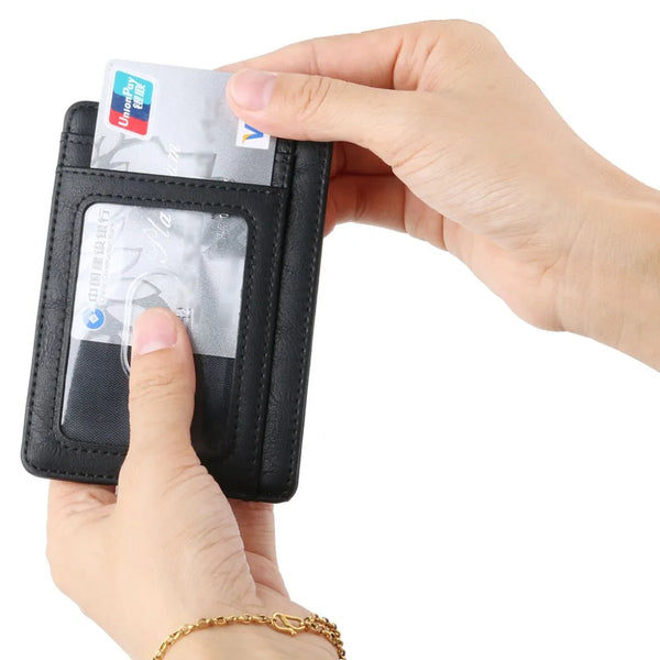 RFID-sikret lærkortholder - Ditt ultimative tilbehør for sikkerhet og eleganse!