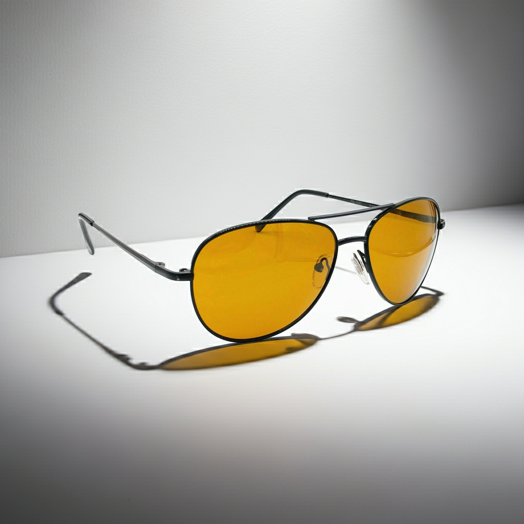 ZT Aviator - Pilotbriller med oransj glass