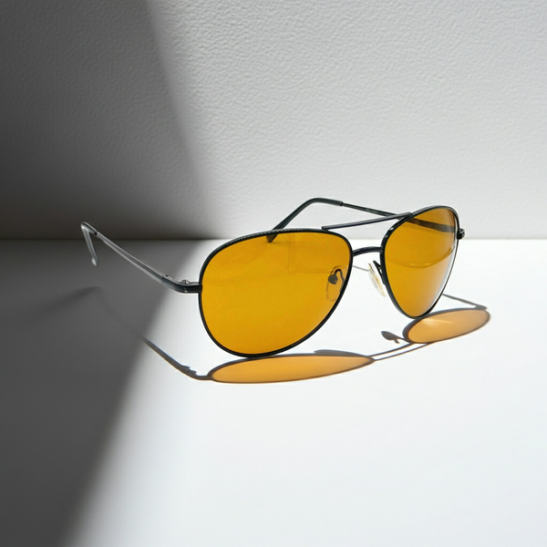 ZT Aviator - Pilotbriller med oransj glass