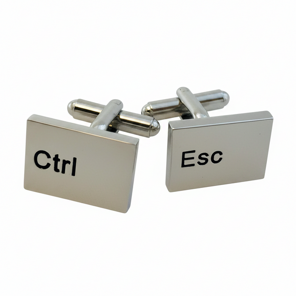 Ctrl-Esc mansjettknapper – morsomt tastaturdesign for IT-entusiaster og teknologifans