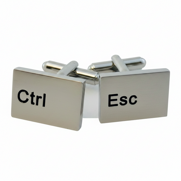 Ctrl-Esc mansjettknapper – morsomt tastaturdesign for IT-entusiaster og teknologifans