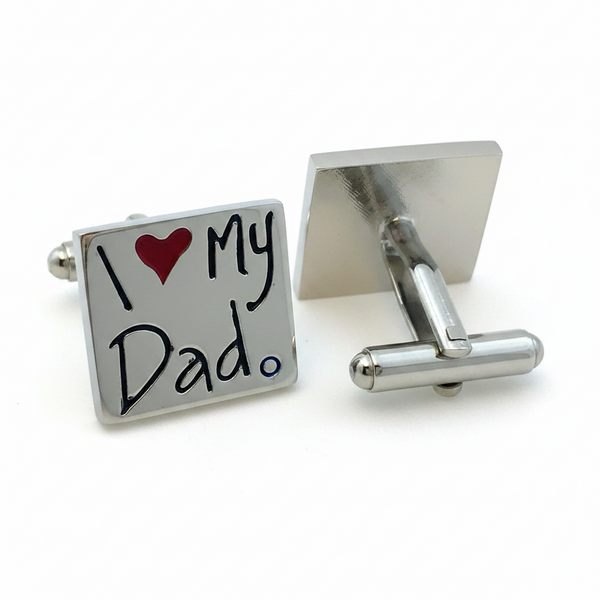 I Love My Dad mansjettknapper – rørende og unik gave til far