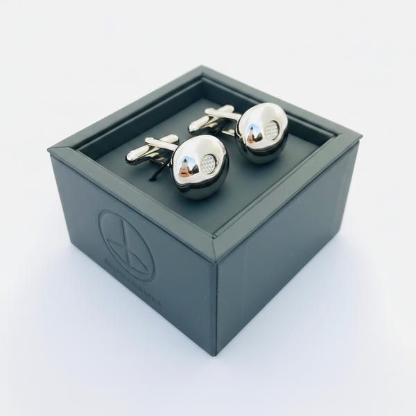 Alloy T mansjettknapper – moderne metalldesign for stilfulle herrer