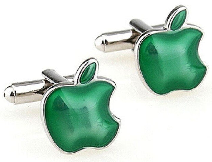Green Apple Cufflinks - mrkjekk.no