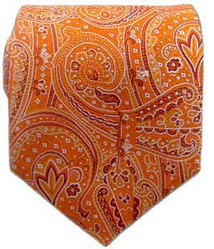 Oransj paisley slips – moderne mønster med høststil